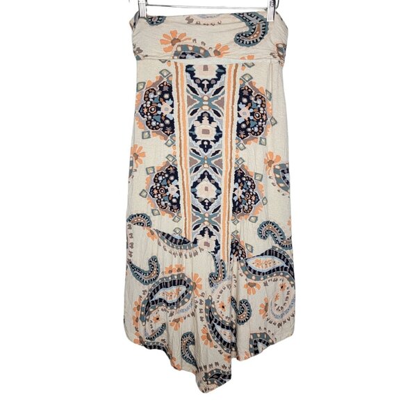 Maeve Anthropologie Medium Paisley Asymmetrical Multicolored‎ Flowy Skirt - Picture 1 of 5